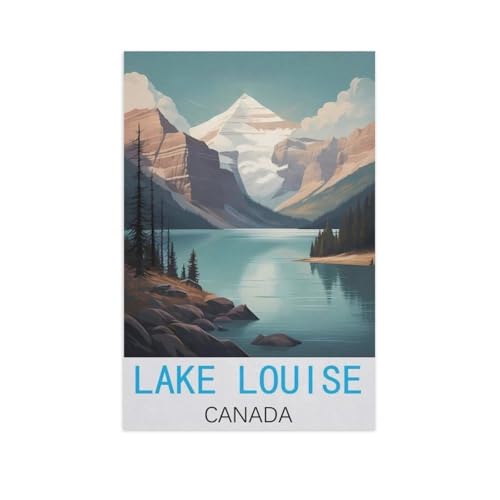 Puzzel Für Erwachsene Jigsaw Puzzle 1000，Lake Louise, Kanada，DIY Papier Puzzle Einzigartiges Geschenk Wohnkultur Stil（38x26cm）-AN15 von GSBRSNTS