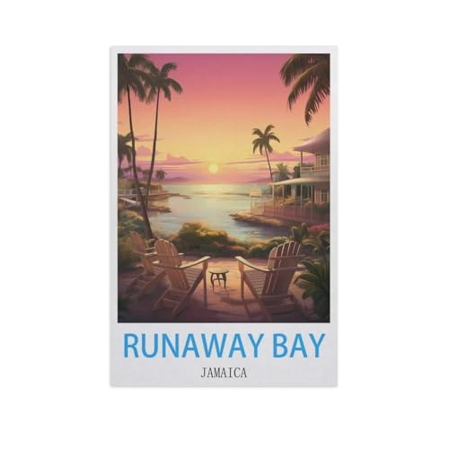 Puzzel Für Erwachsene Jigsaw Puzzle 1000，Runaway Bay, Jamaika，DIY Holz Puzzle Einzigartiges Geschenk Wohnkultur Stil（75x50cm）-AI4 von GSBRSNTS