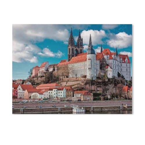 Puzzle，Albrechtsburg Meißen，Für Kinder Und Erwachsene Holz Personalisiertes Puzzle-Spaß-Spiel 1000pcs（75x50cm）-Y39 von GSBRSNTS