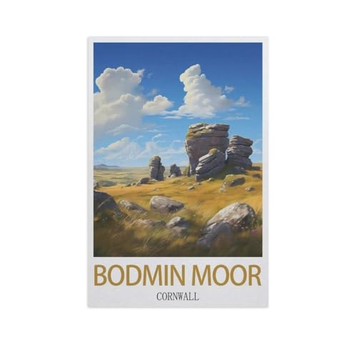 Puzzle，Bodmin Moor, Cornwall，Für Kinder Und Erwachsene Holz Personalisiertes Puzzle-Spaß-Spiel 1000pcs（75x50cm）-AI67 von GSBRSNTS