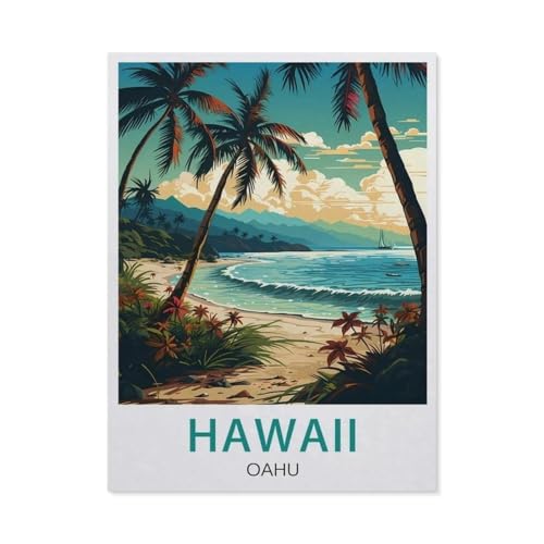 Puzzle，Hawaii, Oahu，Für Kinder Und Erwachsene Holz Personalisiertes Puzzle-Spaß-Spiel 1000pcs（75x50cm）-W20 von GSBRSNTS