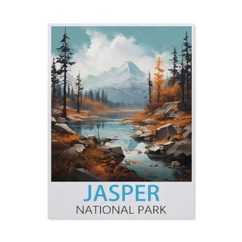 Puzzle，Jasper-Nationalpark Vintage-Reiseposter，Für Kinder Und Erwachsene Holz Personalisiertes Puzzle-Spaß-Spiel 1000pcs（75x50cm）-J73 von GSBRSNTS