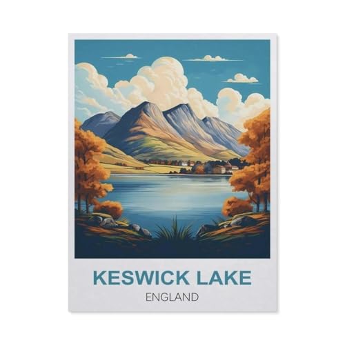 Puzzle，Keswick See, England，Für Kinder Und Erwachsene Holz Personalisiertes Puzzle-Spaß-Spiel 1000pcs（75x50cm）-T25 von GSBRSNTS