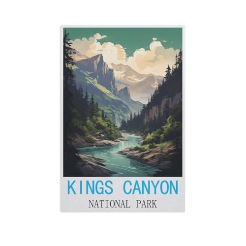 Puzzle，Kings Canyon Nationalpark，Für Kinder Und Erwachsene Holz Personalisiertes Puzzle-Spaß-Spiel 1000pcs（75x50cm）-AL59 von GSBRSNTS