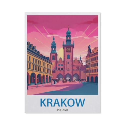 Puzzle，Krakau, Polen，Für Kinder Und Erwachsene Papier Personalisiertes Puzzle-Spaß-Spiel 1000pcs（38x26cm）-O14 von GSBRSNTS