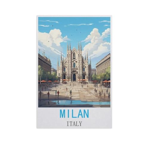 Puzzle，Mailand, Italien，Für Kinder Und Erwachsene Holz Personalisiertes Puzzle-Spaß-Spiel 1000pcs（75x50cm）-AN5 von GSBRSNTS
