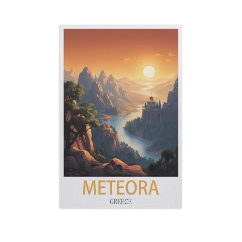 Puzzle，Meteora, Griechenland，Für Kinder Und Erwachsene Papier Personalisiertes Puzzle-Spaß-Spiel 1000pcs（38x26cm）-AJ40 von GSBRSNTS