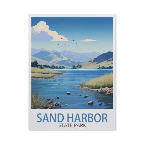 Puzzle，Sand Harbor State Park，Für Kinder Und Erwachsene Holz Personalisiertes Puzzle-Spaß-Spiel 1000pcs（75x50cm）-W93 von GSBRSNTS