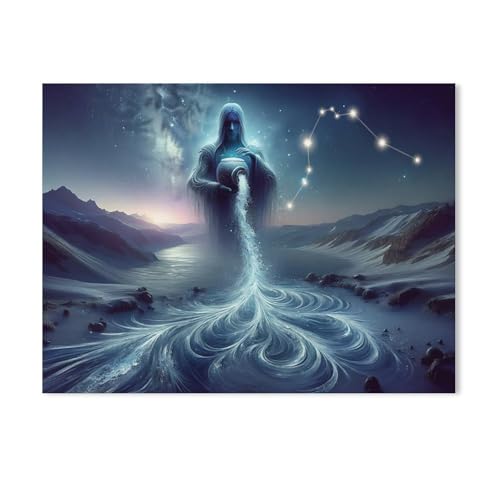 Puzzle，Wassermanns Eiswelten: Eine Reise durch Sternenwasser und Nacht，Für Kinder Und Erwachsene Holz Personalisiertes Puzzle-Spaß-Spiel 1000pcs（75x50cm）-AD53 von GSBRSNTS