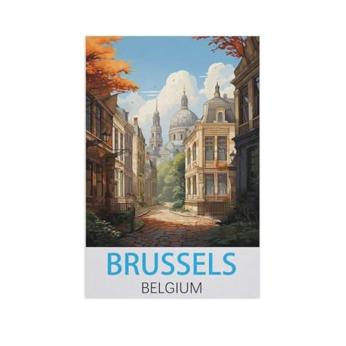 Puzzle 1000 Stück，Brüssel, Belgien，Für Papier Erwachsene Spielzeug Dekompression Spiel（38x26cm）-AK81 von GSBRSNTS
