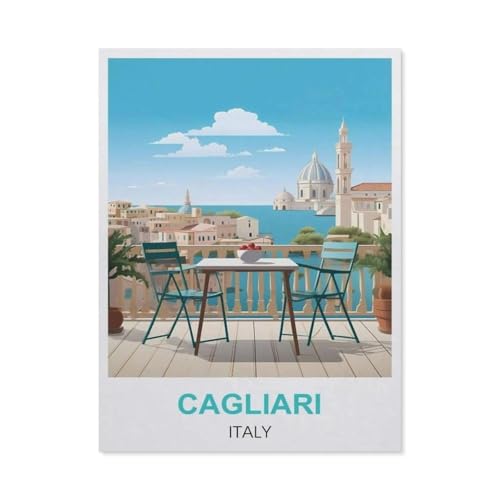 Puzzle 1000 Stück，Cagliari, Italien，Papier Kinderspielzeug Dekompression Spiel（38x26cm）-S35 von GSBRSNTS