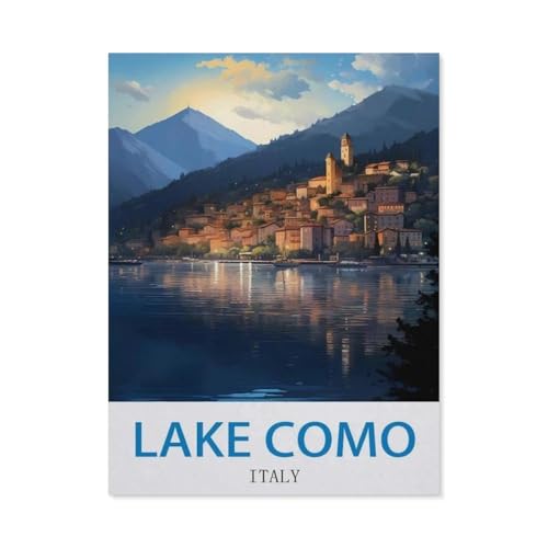 Puzzle 1000 Stück，Comer See, Italien，Papier Kinderspielzeug Dekompression Spiel（50x70cm）-P43 von GSBRSNTS