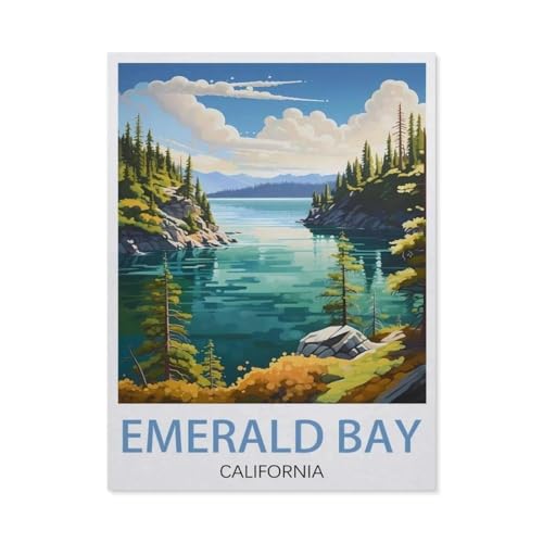 Puzzle 1000 Stück，Emerald Bay, Kalifornien, Vereinigten Staaten，Papier Kinderspielzeug Dekompression Spiel（38x26cm）-T84 von GSBRSNTS