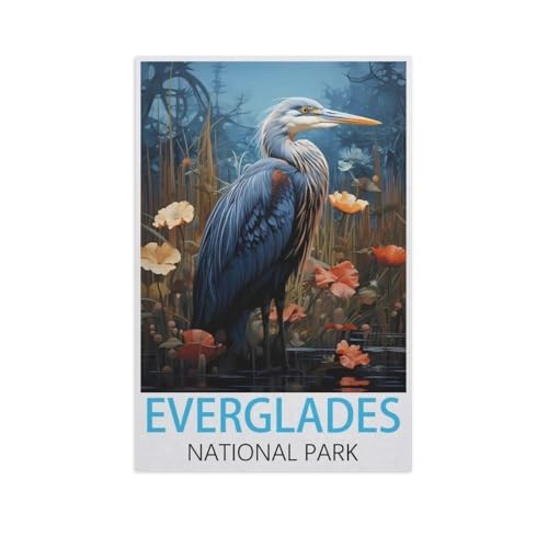 Puzzle 1000 Stück，Everglades Nationalpark，Klassische Puzzle 3D Puzzle DIY Kit Holz Spielzeug Einzigartiges Geschenk Wohnkultur（75x50cm）-AL79 von GSBRSNTS