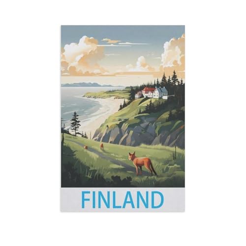 Puzzle 1000 Stück，Finnland，Holz Adult Toys Dekompression Spiel（75x50cm）-AM21 von GSBRSNTS
