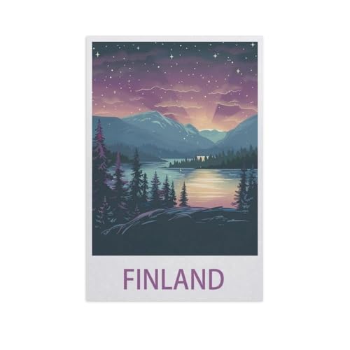 Puzzle 1000 Stück，Finnland，Papier Kinderspielzeug Dekompression Spiel（50x70cm）-AJ23 von GSBRSNTS