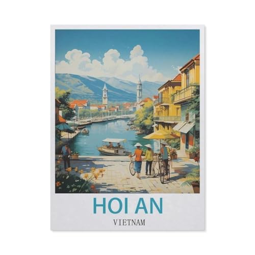 Puzzle 1000 Stück，Hoi An, Vietnam，Für Holz Erwachsene Spielzeug Dekompression Spiel（75x50cm）-X61 von GSBRSNTS