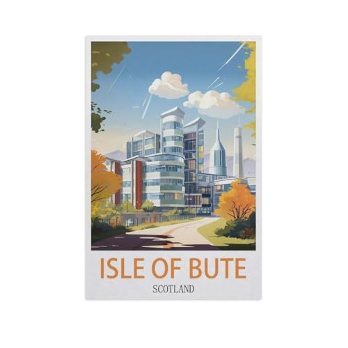 Puzzle 1000 Stück，Isle of Bute, Schottland，Papier Adult Toys Dekompression Spiel（38x26cm）-AI56 von GSBRSNTS