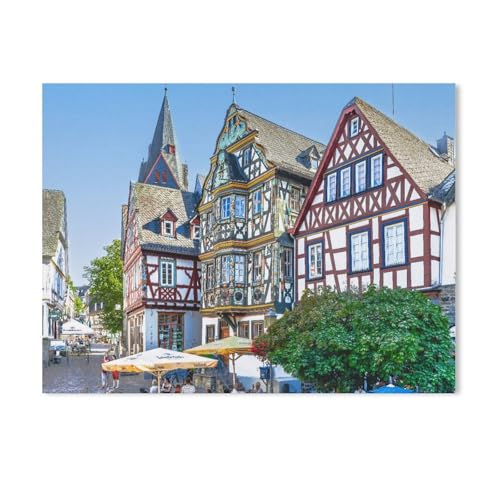 Puzzle 1000 Stück，Killingerhaus am König-Adolf-Platz，Für Holz Erwachsene Spielzeug Dekompression Spiel（75x50cm）-AA56 von GSBRSNTS