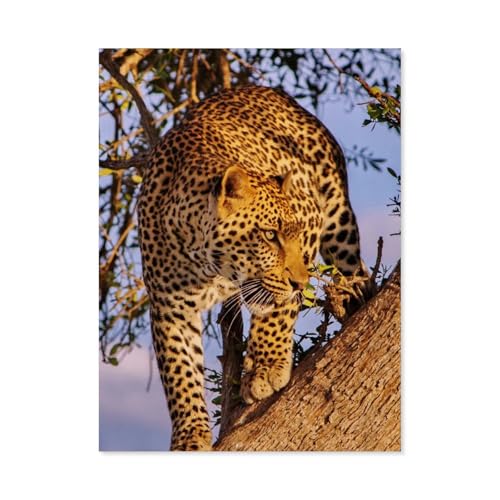 Puzzle 1000 Stück，Leopard，Für Papier Erwachsene Spielzeug Dekompression Spiel（38x26cm）-AD48 von GSBRSNTS