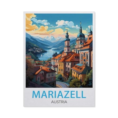 Puzzle 1000 Stück，Mariazell, Österreich，Für Holz Erwachsene Spielzeug Dekompression Spiel（75x50cm）-W15 von GSBRSNTS