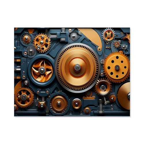Puzzle 1000 Stück，Mechanisches Getriebe，Holz Kinderspielzeug Dekompression Spiel（75x50cm）-E42 von GSBRSNTS