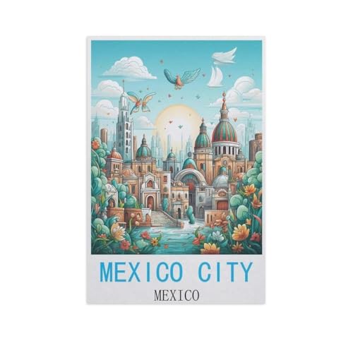Puzzle 1000 Stück，Mexiko-Stadt, Mexiko，Papier Kinderspielzeug Dekompression Spiel（38x26cm）-AM88 von GSBRSNTS