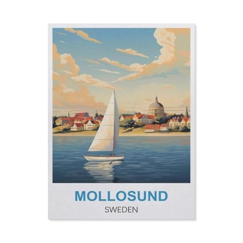 Puzzle 1000 Stück，Mollosund, Schweden，Papier Adult Toys Dekompression Spiel（38x26cm）-S41 von GSBRSNTS