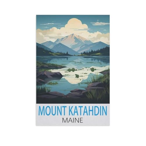Puzzle 1000 Stück，Mount Katahdin, Maine，Klassische Puzzle 3D Puzzle DIY Kit Papier Spielzeug Einzigartiges Geschenk Wohnkultur（50x70cm）-AL6 von GSBRSNTS