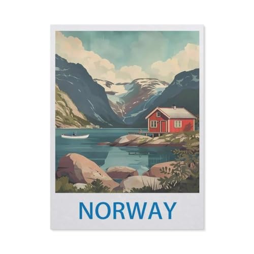 Puzzle 1000 Stück，Norwegen，Papier Kinderspielzeug Dekompression Spiel（38x26cm）-W76 von GSBRSNTS