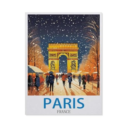 Puzzle 1000 Stück，Paris, Frankreich，Für Papier Erwachsene Spielzeug Dekompression Spiel（50x70cm）-P55 von GSBRSNTS
