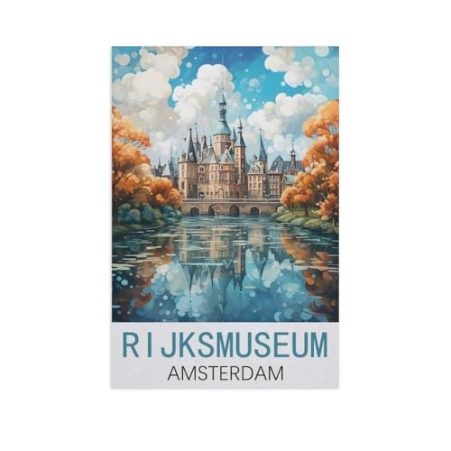 Puzzle 1000 Stück，Rijksmuseum, Amsterdam，Papier Kinderspielzeug Dekompression Spiel（50x70cm）-AM15 von GSBRSNTS