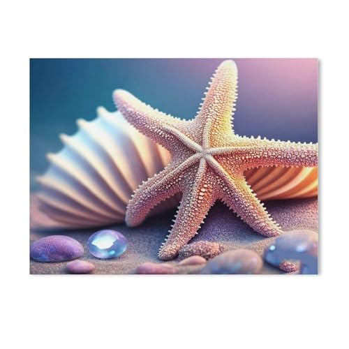 Puzzle 1000 Stück，Seestern，Holz Kinderspielzeug Dekompression Spiel（75x50cm）-G64 von GSBRSNTS