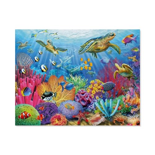 Puzzle 1000 Stück，Tauchspaß Unterwasser，Papier Adult Toys Dekompression Spiel（38x26cm）-A10 von GSBRSNTS