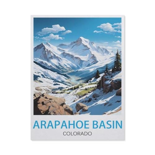 Puzzle 1000 Teile，Arapahoe Basin, Colorado，DIY Handwerk Geschenk（38x26cm）-V65 von GSBRSNTS