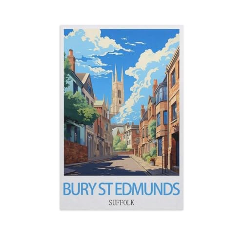 Puzzle 1000 Teile，Bury St Edmunds, Suffolk，Papier Adult Toys Dekompressionsspiel（50x70cm）-AI63 von GSBRSNTS