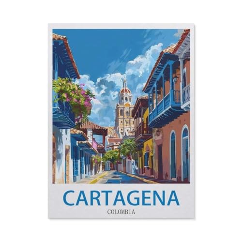 Puzzle 1000 Teile，Cartagena, Kolumbien，DIY Handwerk Geschenk（75x50cm）-O32 von GSBRSNTS