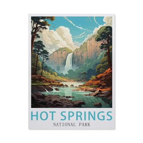 Puzzle 1000 Teile，Hot Springs Nationalpark，Papier Adult Toys Dekompressionsspiel（38x26cm）-V43 von GSBRSNTS