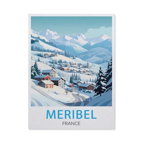 Puzzle 1000 Teile，Méribel, Frankreich，DIY Handwerk Geschenk（38x26cm）-W38 von GSBRSNTS
