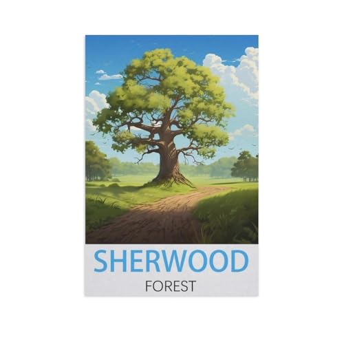 Puzzle 1000 Teile，Sherwood Forest，Papier Adult Toys Dekompressionsspiel（38x26cm）-AL55 von GSBRSNTS