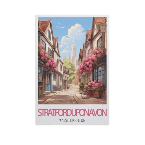 Puzzle 1000 Teile，Stratford-Upon-Avon, Warwickshire，DIY Handwerk Geschenk（38x26cm）-AI12 von GSBRSNTS
