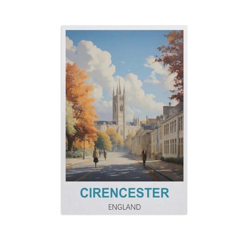 Puzzle 1000 Teile DIY Papier Puzzle，Cirencester, England，Freizeit Creative Kreuzworträtsel Spiel Kind Puzzle Spielzeug Geburtstag Festival Einzigartiges Geschenk（38x26cm）-AM57 von GSBRSNTS