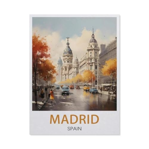 Puzzle 1000 Teile Erwachsene，Madrid, Spanien，Papier Puzzle（50x70cm）-X4 von GSBRSNTS