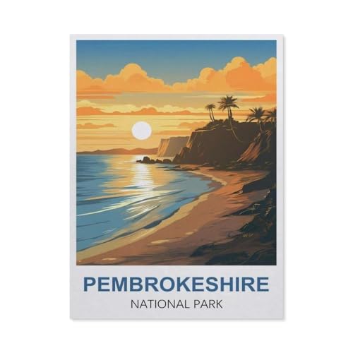 Puzzle 1000 Teile Erwachsene，Pembrokeshire National Park, Wales，Papier Puzzle（50x70cm）-R17 von GSBRSNTS