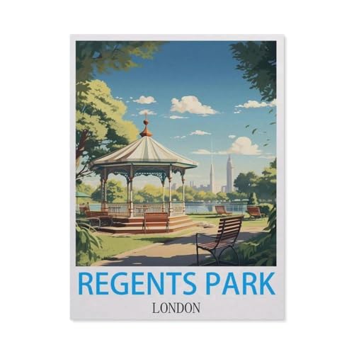 Puzzle 1000 Teile Erwachsene，Regents Park, London, England，Papier Puzzle（38x26cm）-T36 von GSBRSNTS