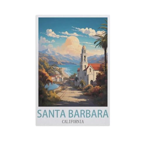 Puzzle 1000 Teile Erwachsene，Santa Barbara, Kalifornien，Papier Puzzle（38x26cm）-AJ51 von GSBRSNTS
