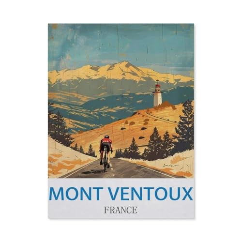 Puzzle 1000 Teile Holz，Mont Ventoux, Frankreich，Dekompression Der Erwachsenen，Kinderpuzzle Spiele Ab 8 Jahren, Spielzeug Für Mädchen Jungen Teenager（75x50cm）-P10 von GSBRSNTS