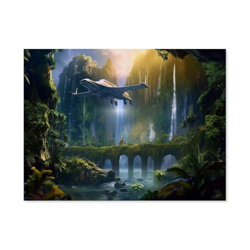 Puzzle 1000 Teile Holz，Versteckte Ruinen，Dekompression Der Erwachsenen，Kinderpuzzle Spiele Ab 8 Jahren, Spielzeug Für Mädchen Jungen Teenager（75x50cm）-AH44 von GSBRSNTS