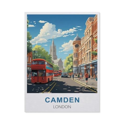 Puzzle 1000 Teile Papier，Camden, London, England，Dekompression Der Erwachsenen，Kinderpuzzle Spiele Ab 8 Jahren, Spielzeug Für Mädchen Jungen Teenager（38x26cm）-Q56 von GSBRSNTS