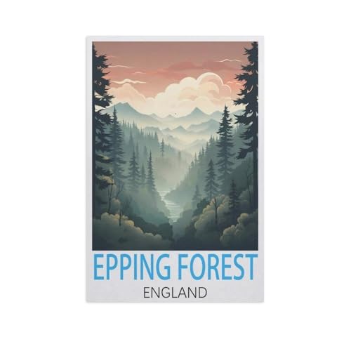 Puzzle 1000 Teile Papier，Epping Forest, England，Dekompression Der Erwachsenen，Kinderpuzzle Spiele Ab 8 Jahren, Spielzeug Für Mädchen Jungen Teenager（38x26cm）-AL9 von GSBRSNTS